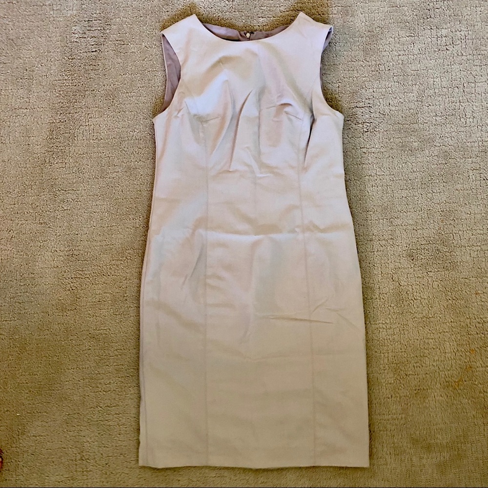 Stretchy Tan Sheath Dress